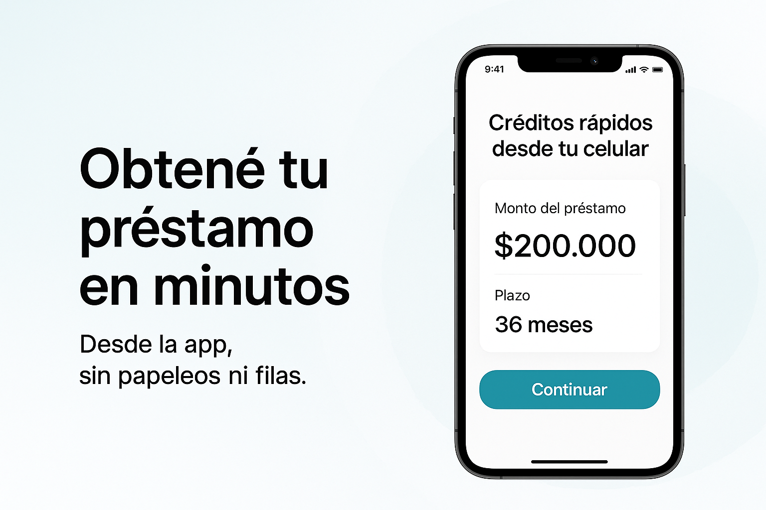 Obtené tu préstamo en minutos desde la app